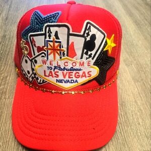 Red Vegas Trucker Hat